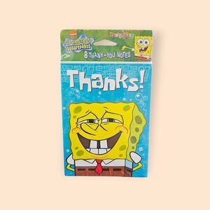 Vtg Spongebob thank you cards